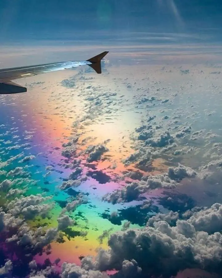 Gallery: Plane above rainbow