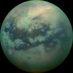 Titan’s Clouds and Seas Visible Through the Mighty James Webb Telescope