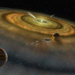 Sharp images of far away planetary system showing three planets are lost