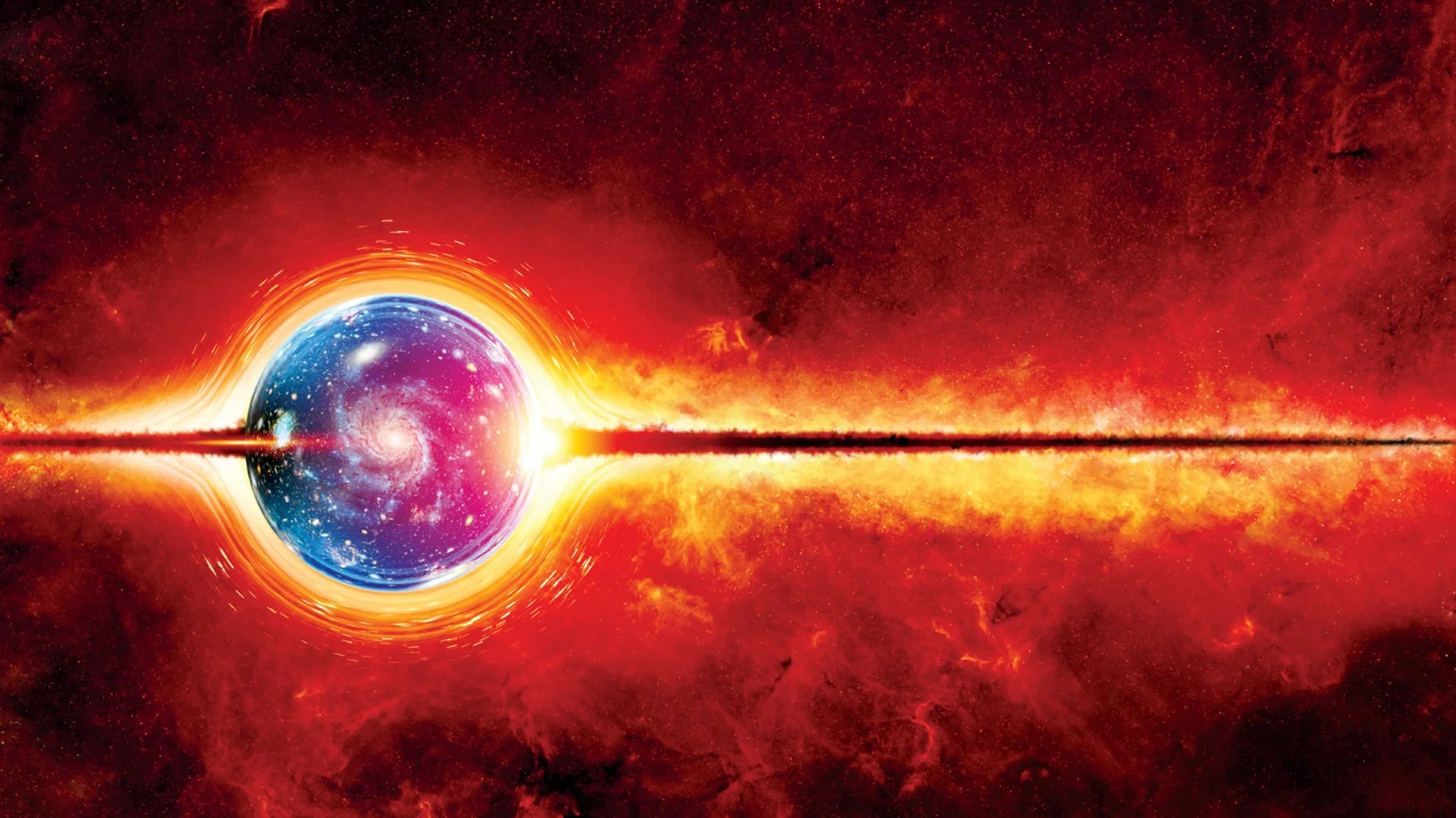 Was our universe generated inside the quantum chaos of a black hole in another universe?