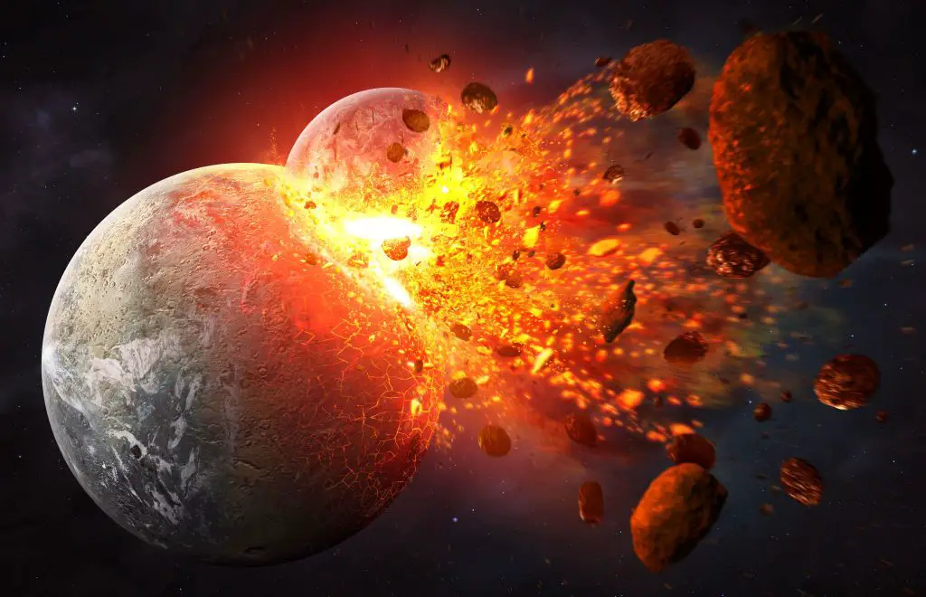 The moon may have formed within hours after the Theia-Earth collision