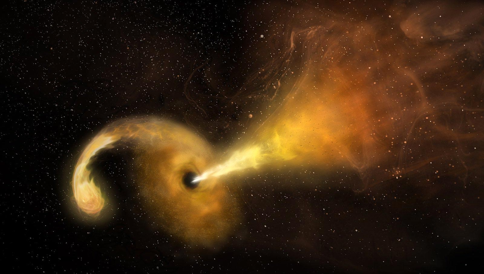 Black Hole Consumes Material at Over 40 Times Expected Rate